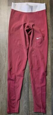 Nike Pro Women's Workout Leggings Burgundy/Wine Red Size Small